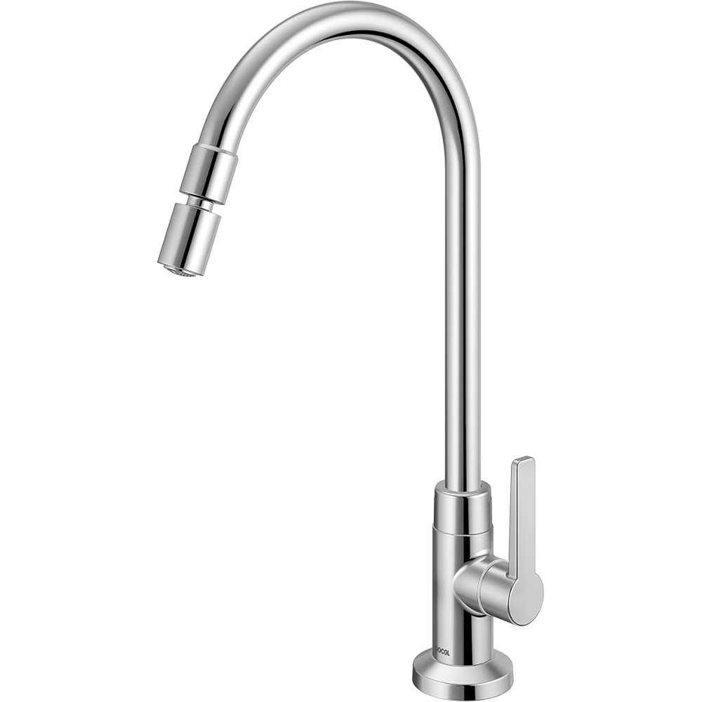 MONOCOMANDO DE COZINHA ELEMETRO CROMADO DELTA FAUCET