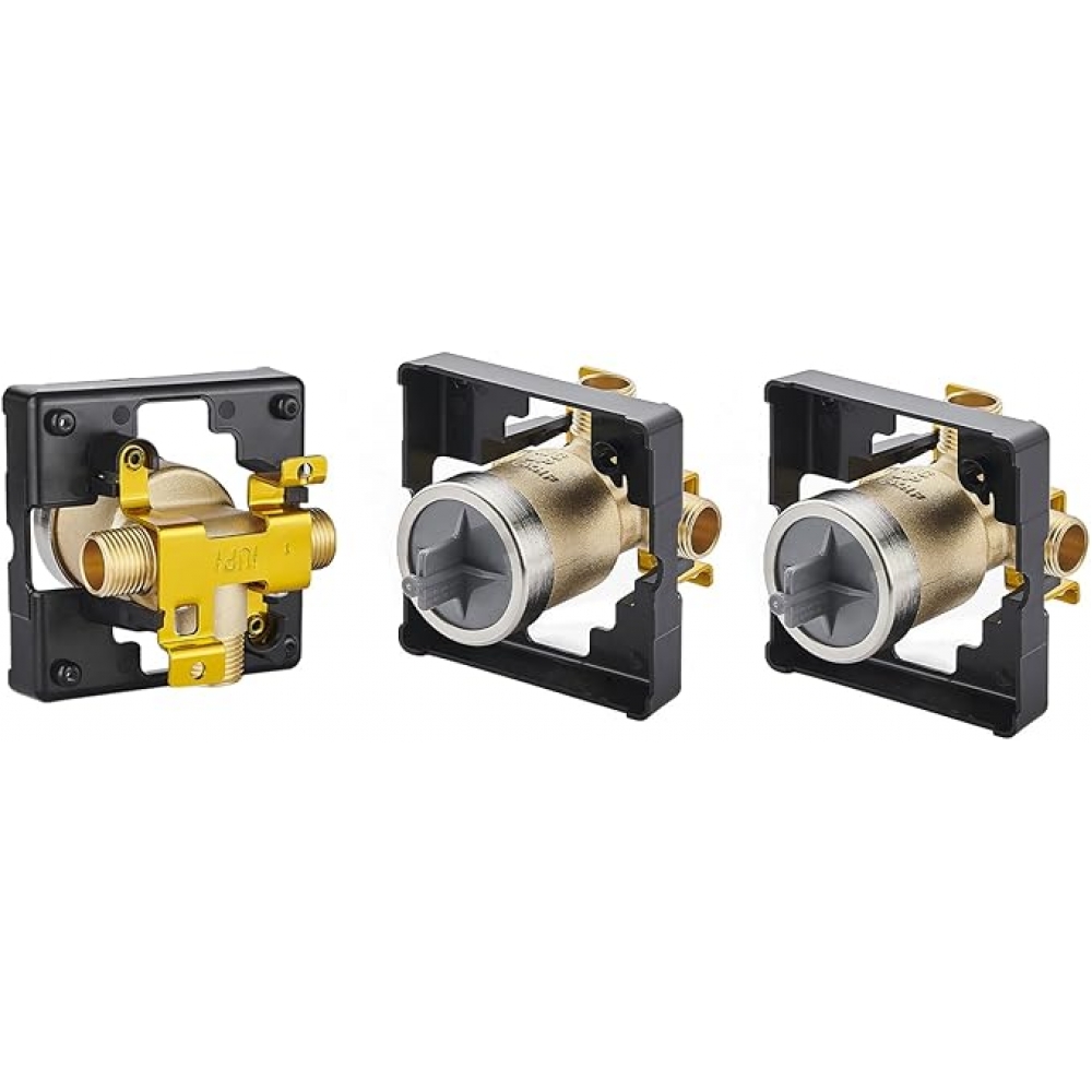 BASE MULTICHOICE, 2 SAÍDAS, S/ REGISTRO, P/ ACABAMENTOS DELTA FAUCET - BRONZE - DELTA FAUCET