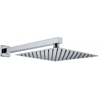 CHUVEIRO QUADRADO 20 CM - CROMADO/PRETO - DELTA FAUCET