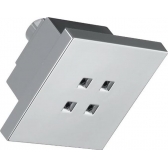 CHUVEIRO QUADRADO 10CM H2OKINETIC - CROMADO - DELTA FAUCET