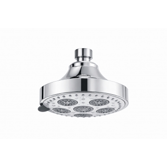 CHUVEIRO REDONDO 100MM 5 TIPOS DE JATO - CROMADO/CINZA - DELTA FAUCET